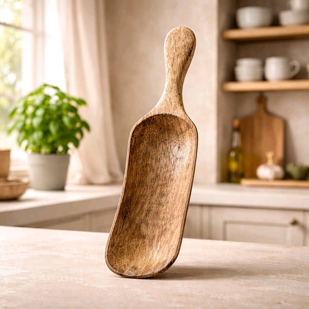 Dark Wood Paddle Chopping Board 16x4x0.5in