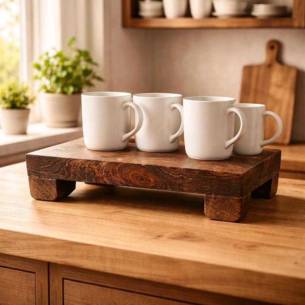 Dark Wooden Riser 12x8x2.5in