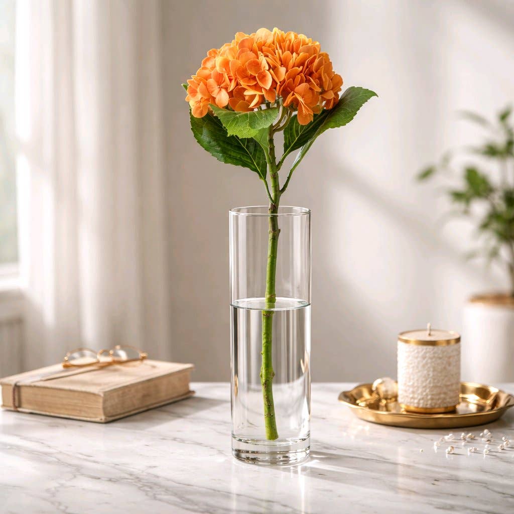 Orange Hydrangea 22in