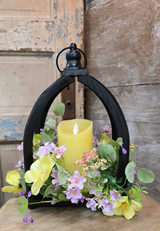 Buttercup Wildflowers 4.5in Candle Ring